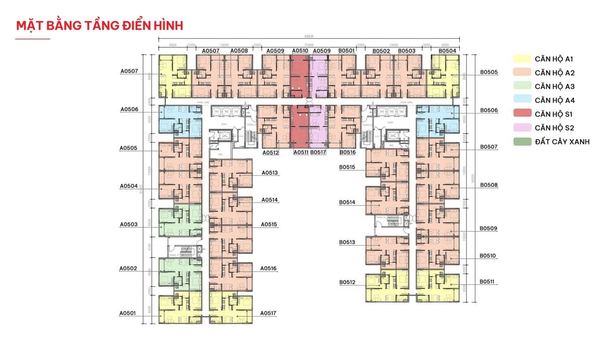Mặt bằng tầng điển hình